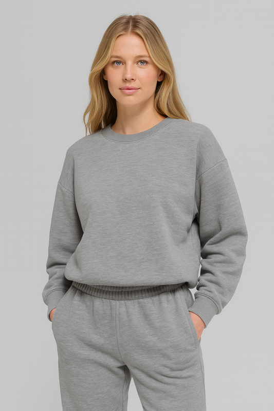 Grey Hoodie and Sweatpants Set